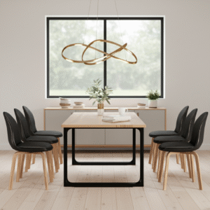 Industrial 6-Piece Dining Set - Image 2