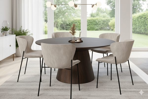 Modern Pedestal Dining Set