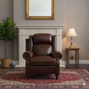 Brown Leather Recliner