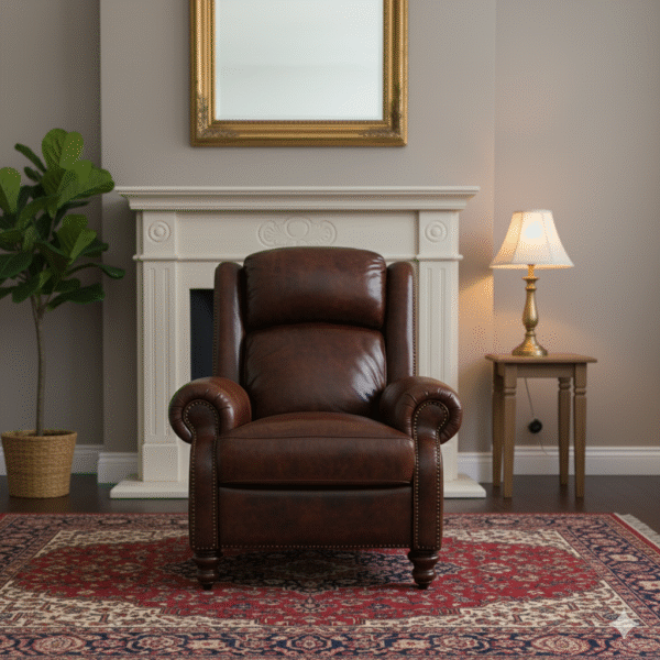 Brown Leather Recliner