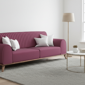 Modern Plum Loveseat - Image 2