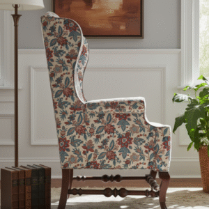 Upholstered Wingback Chair - Image 3