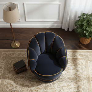 Scalloped Accent Chair - Image 4