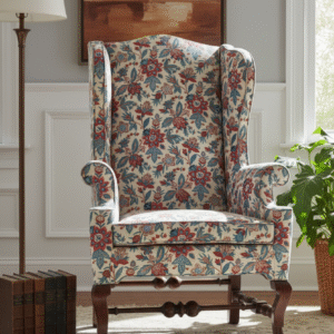 Upholstered Wingback Chair