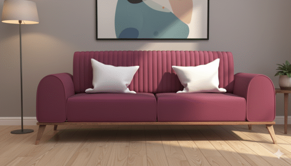 Modern Plum Loveseat