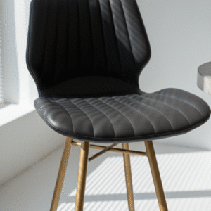 Velvet Bar Stool - Image 3