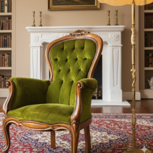 Green Velvet Accent Chair