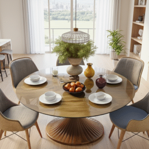 Glass Top Dining Set