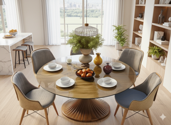 Glass Top Dining Set