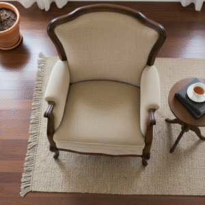 Carved Accent Armchair - Image 4