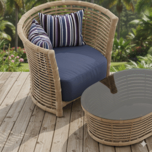Rattan Outdoor Lounge Set - Image 3