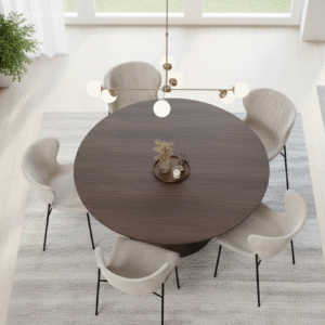 Modern Pedestal Dining Set - Image 2