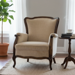 Carved Accent Armchair