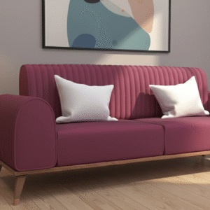 Modern Plum Loveseat - Image 5