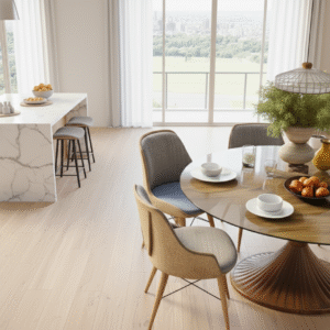 Glass Top Dining Set - Image 4