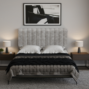 Upholstered Panel Bed