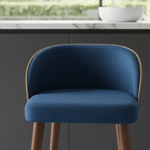 Velvet Bar Stool - Image 4