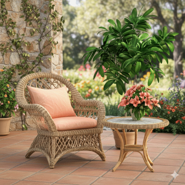 Wicker Patio Accent