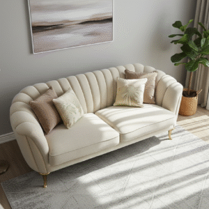 Glam Tufted Loveseat - Image 2