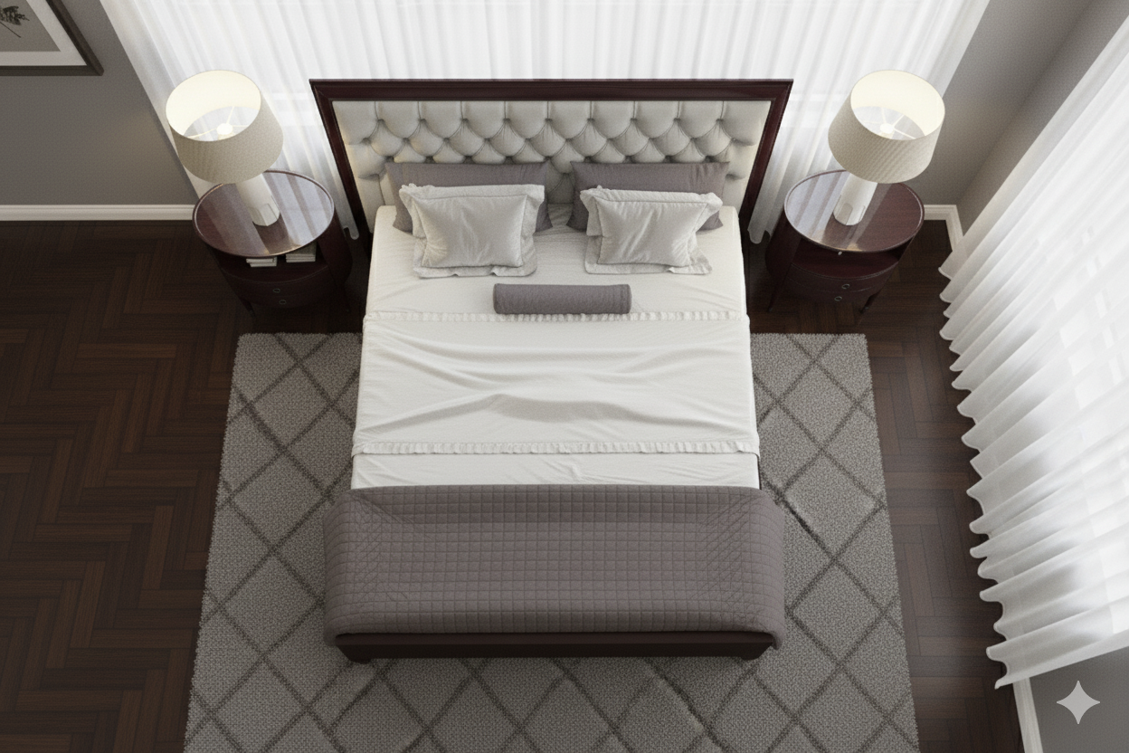 Upholstered Platform Bed - Image 2