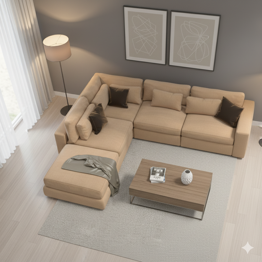 Warm Tan Fabric - Image 2