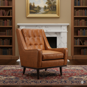 Modern Leather Accent Chair
