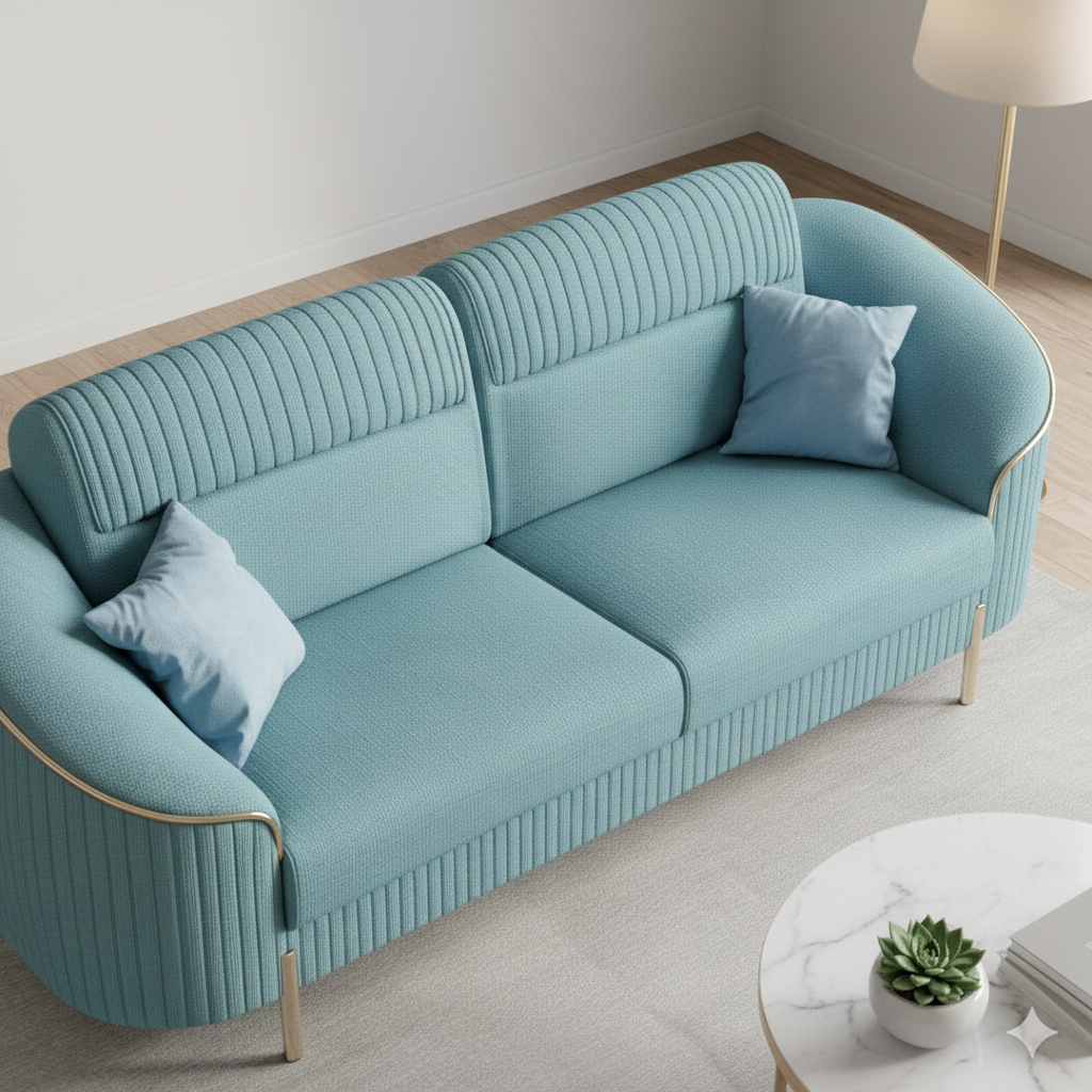 Modern Glam Loveseat - Image 2