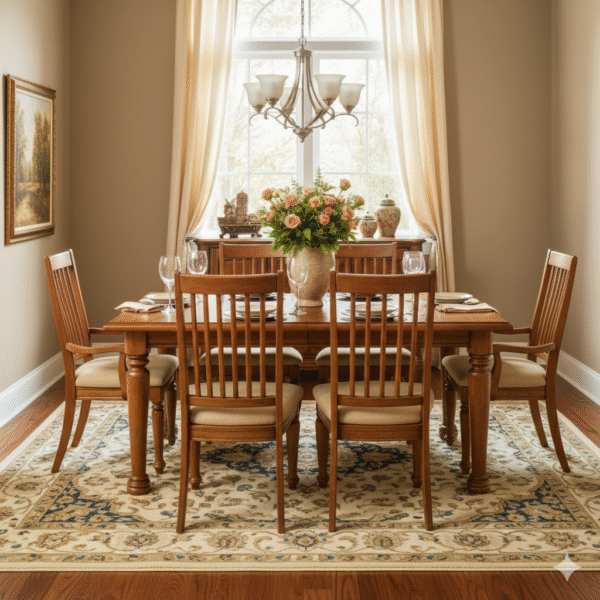Traditional Oak Dining Set