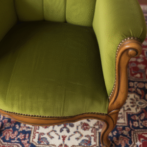 Green Velvet Accent Chair - Image 3