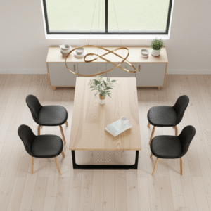 Industrial 6-Piece Dining Set - Image 3