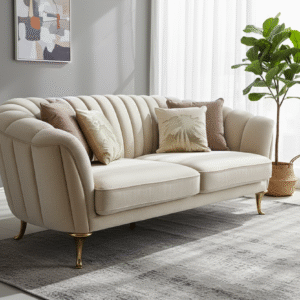 Glam Tufted Loveseat - Image 3